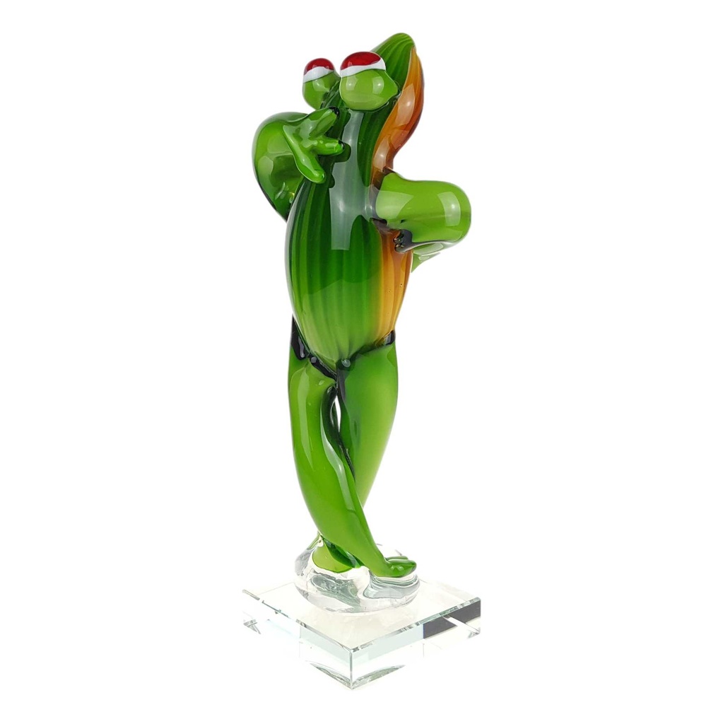 [LA-85128] Figur Glas Murano-Stil Frosch Bild 5