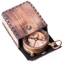 [LA-85235] Messing Kompass in Etui #85235 Bild 3