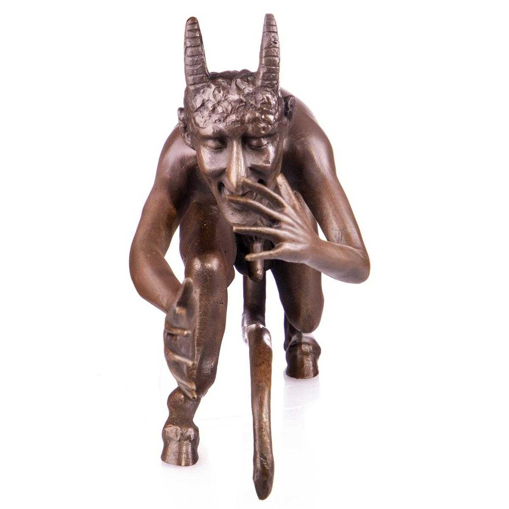 [LA-85270] Skulptur Figur Bronzeskulptur Bronzefigur Wiener Art Nackter Teufel Bild 3
