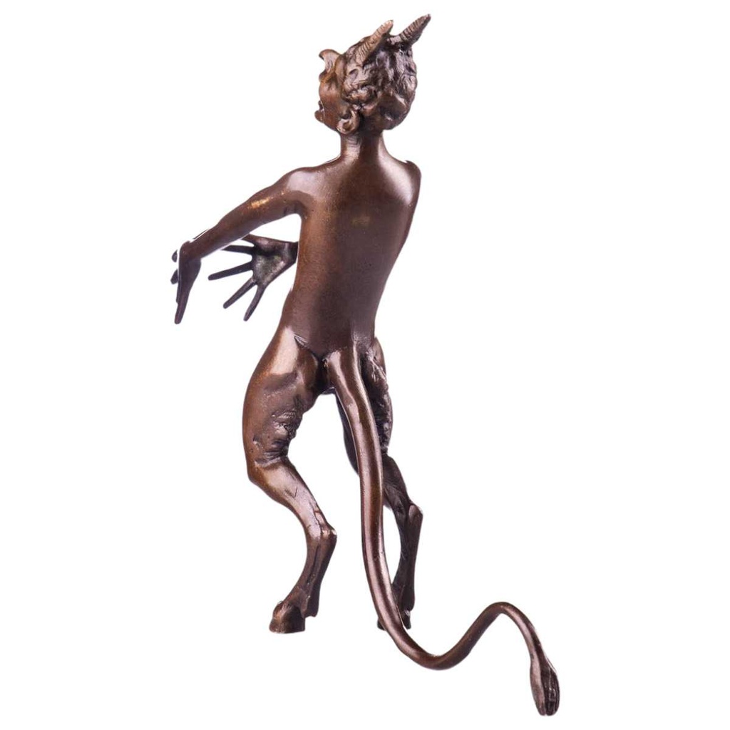 [LA-85275] Skulptur Figur Bronzeskulptur Bronzefigur Nackter Teufel Bild 2