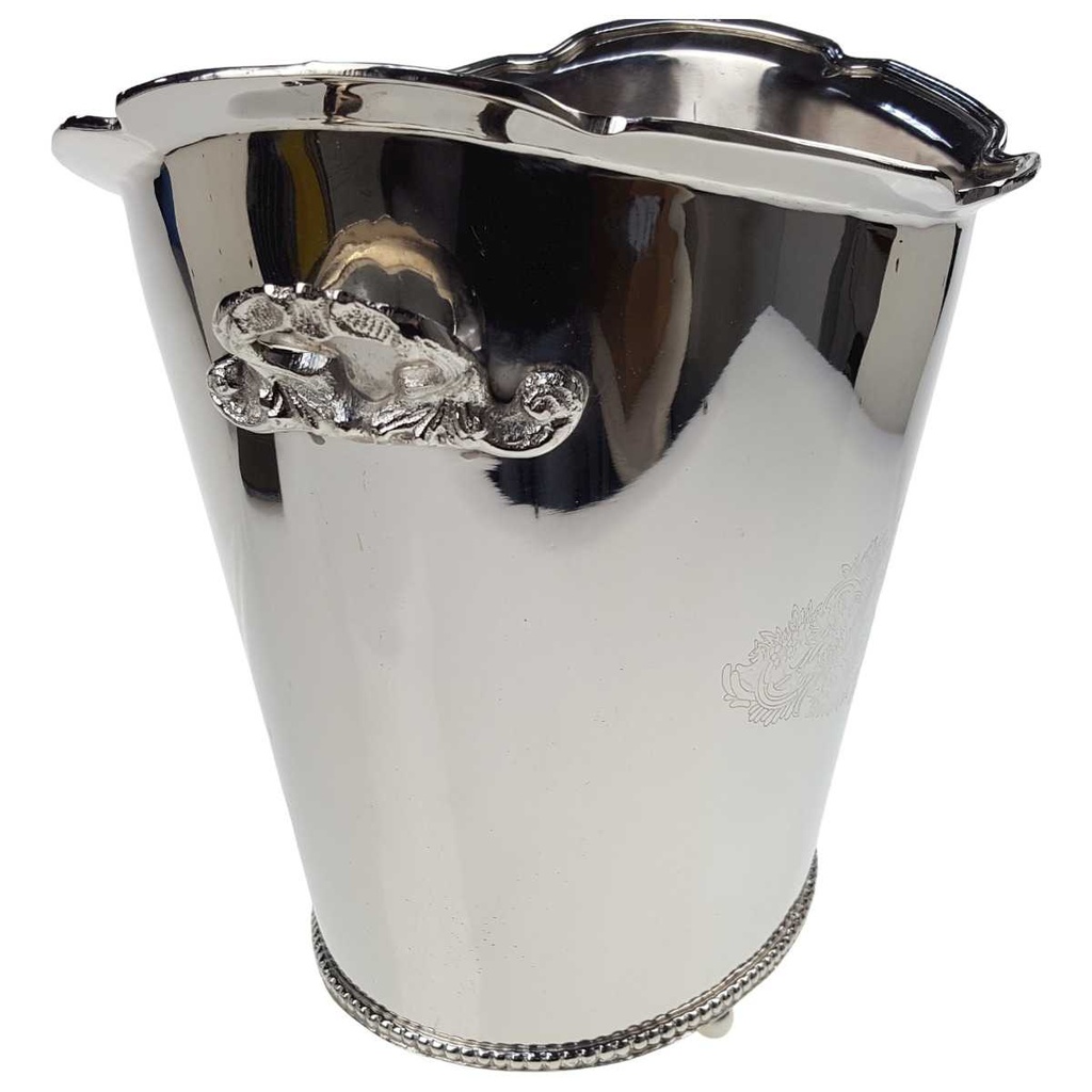 [LA-85415] Sektkühler Weinkühler Nickel poliert oval Bild 3