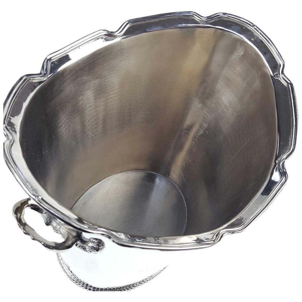 [LA-85415] Sektkühler Weinkühler Nickel poliert oval Bild 4