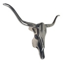 [LA-85417] Stierkopf Stier mit Hörner Design Wanddekoration Schädel Bulle Kuhkopf Alu Bild 2