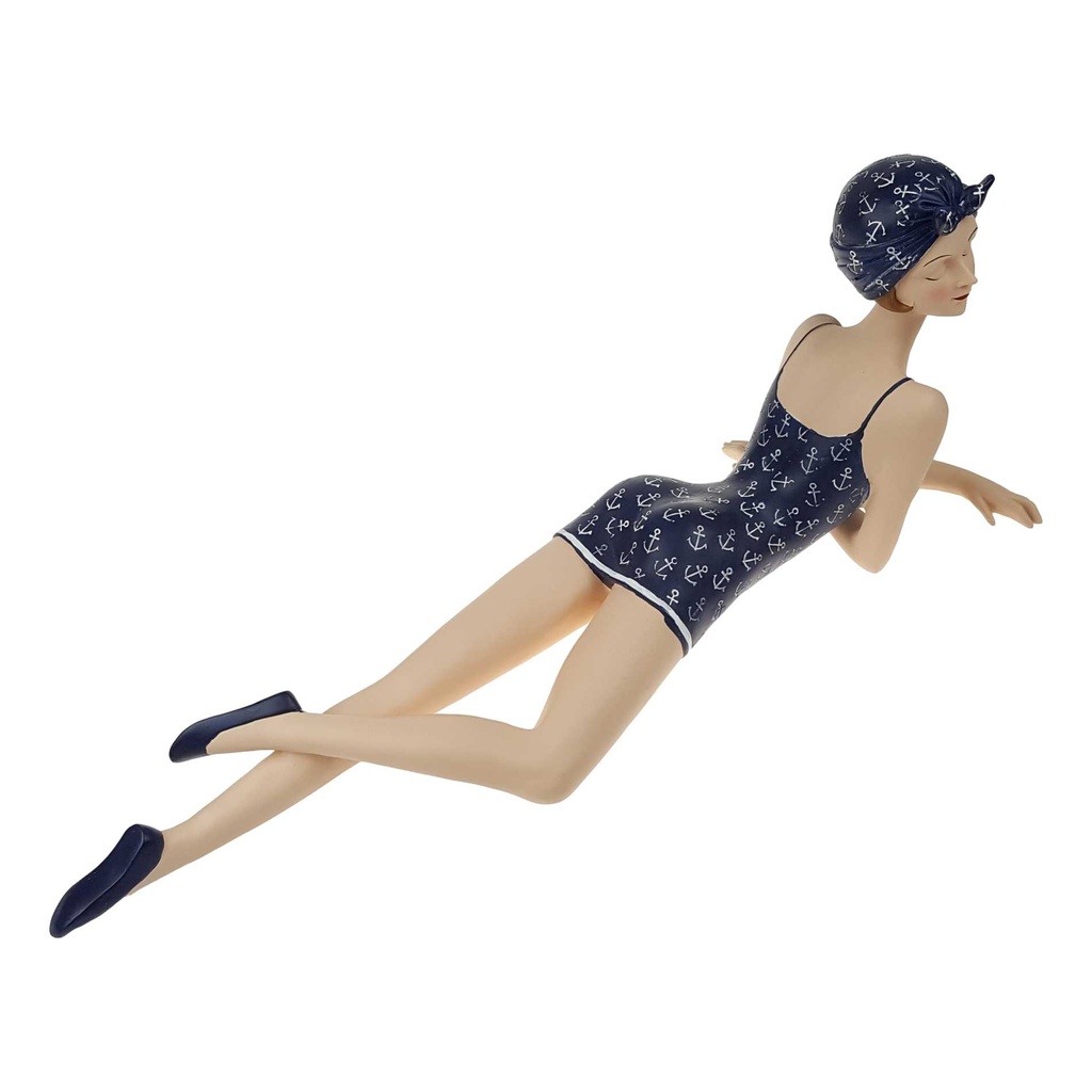 [LA-85423] Badepuppe Figur Skulptur Pin-Up Frau im Badeanzug Strandlady 50er Jahre Bild 4