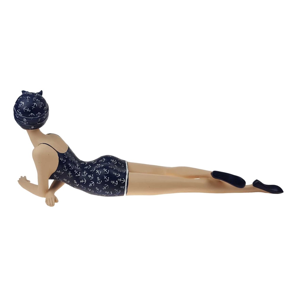 [LA-85423] Badepuppe Figur Skulptur Pin-Up Frau im Badeanzug Strandlady 50er Jahre Bild 5