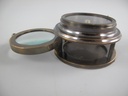 [LA-85559] Kompaß Messing brüniert im Lederbox D.9cm Bild 6
