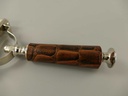 [LA-85564] Leselupe Handlupe Vergrößerungsglas Bein vernickelt eckig #85564 Bild 4