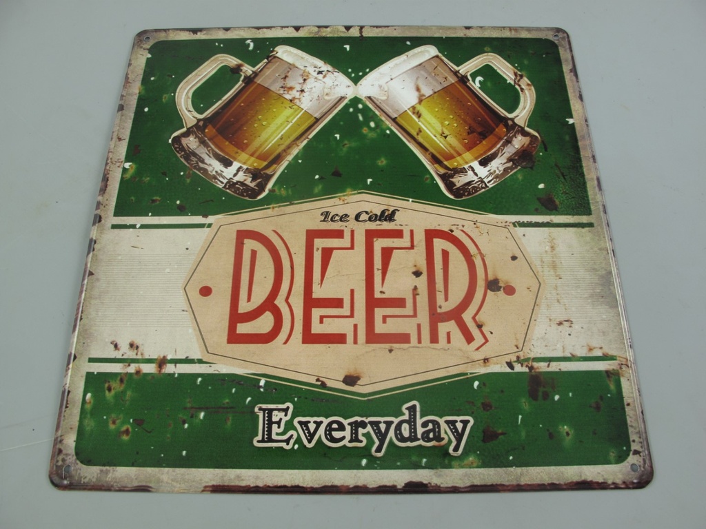 [LA-85578] Schild(Gestanzt) Eisen Beer everyday H.30cm Bild 2