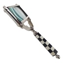 [LA-85580] Leselupe Handlupe Vergrößerungsglas vernickelt schwarz/weiß #85580 Bild 2