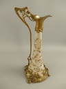 [LA-85658] Porzellan/Messing Jugendstil Flache H.35x16cm Bild 5