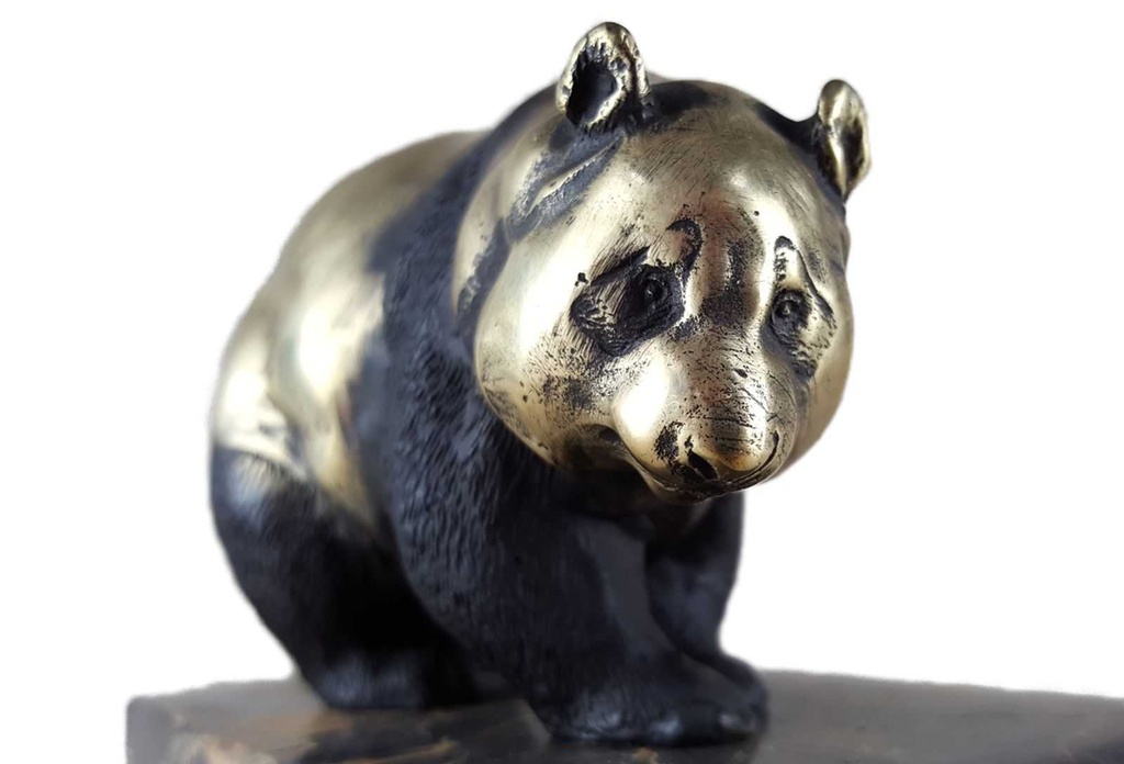 [LA-85731] Bronze Skulptur Figur Bronzeskulptur Bronzefigur Panda #85731 Bild 12