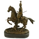 [LA-85778] Bronze Bronzeskulptur Bronzefigur Skulptur Figur Ritter auf Pferd #85778 Bild 2