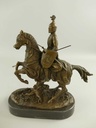 [LA-85778] Bronze Bronzeskulptur Bronzefigur Skulptur Figur Ritter auf Pferd #85778 Bild 6