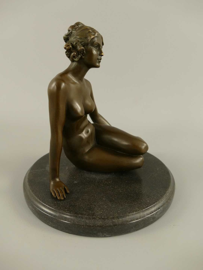 [LA-85792] Bronzeskulptur Bronzefigur Frau #85792 Bild 3