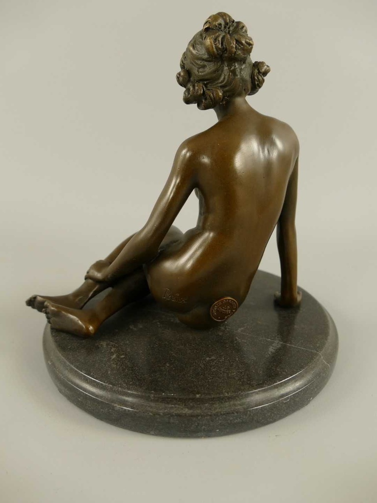 [LA-85792] Bronzeskulptur Bronzefigur Frau #85792 Bild 4