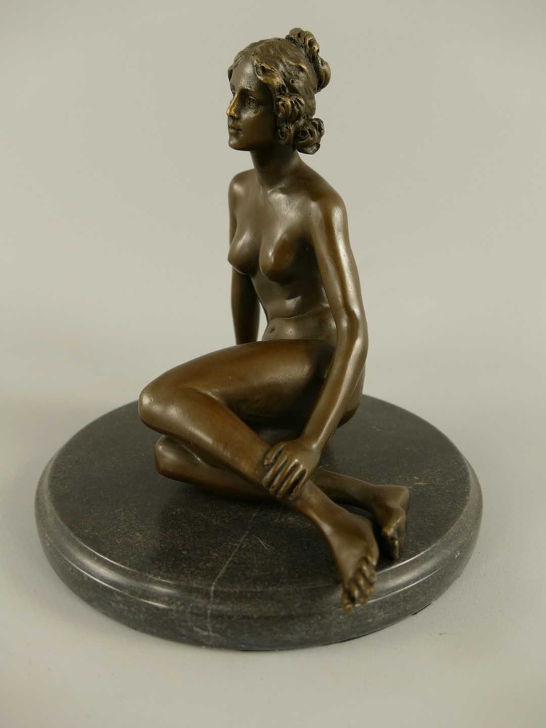 [LA-85792] Bronzeskulptur Bronzefigur Frau #85792 Bild 5
