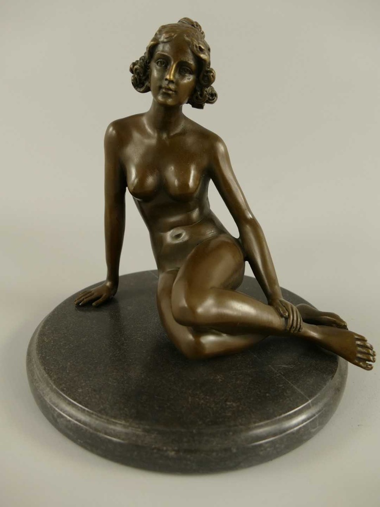 [LA-85792] Bronzeskulptur Bronzefigur Frau #85792 Bild 6