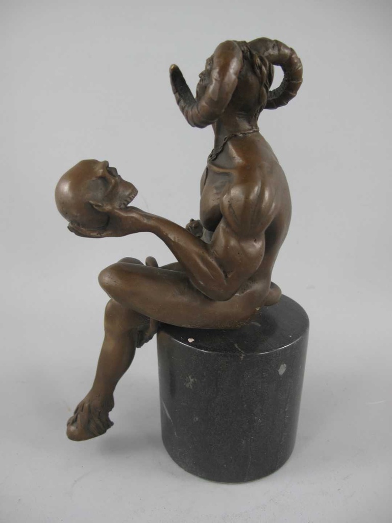 [LA-85906] Bronzeskulptur Bronzefigur Narre #85906 Bild 4