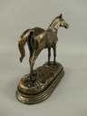 [LA-85928] Figur Skulptur Pferd rustikal Eisen L.21x20cm Bild 2
