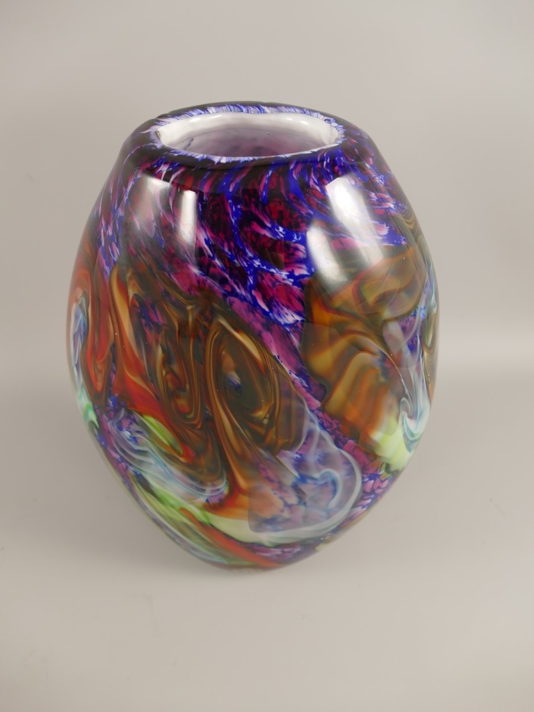 [LA-85966] Glas Vase farbe H.34x22cm Bild 2