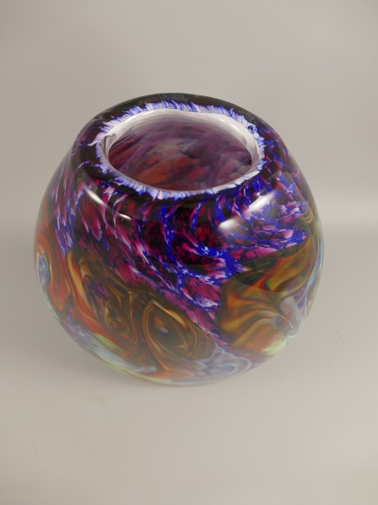 [LA-85966] Glas Vase farbe H.34x22cm Bild 3
