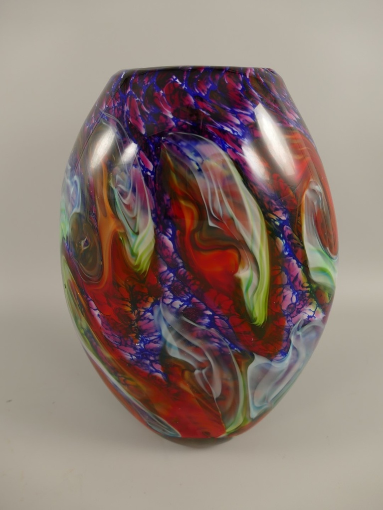 [LA-85966] Glas Vase farbe H.34x22cm Bild 6