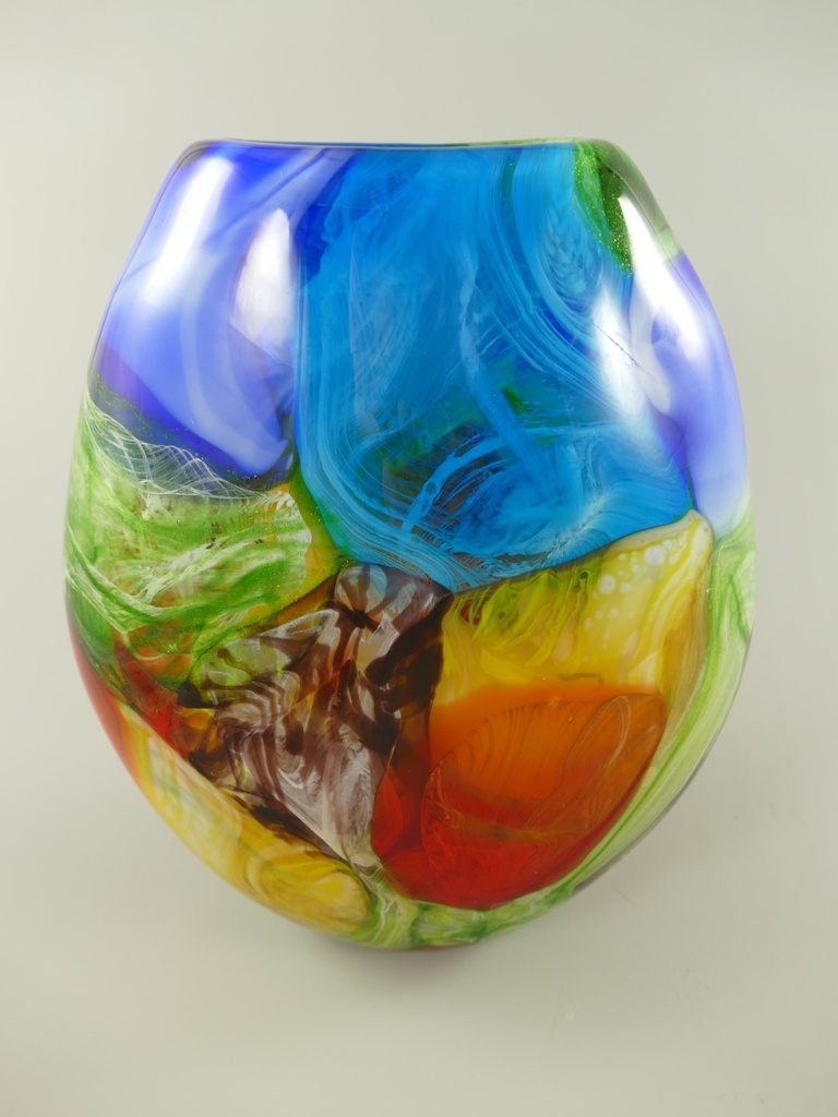 [LA-85995] Glas Vase farbe H.34x10cm Bild 5
