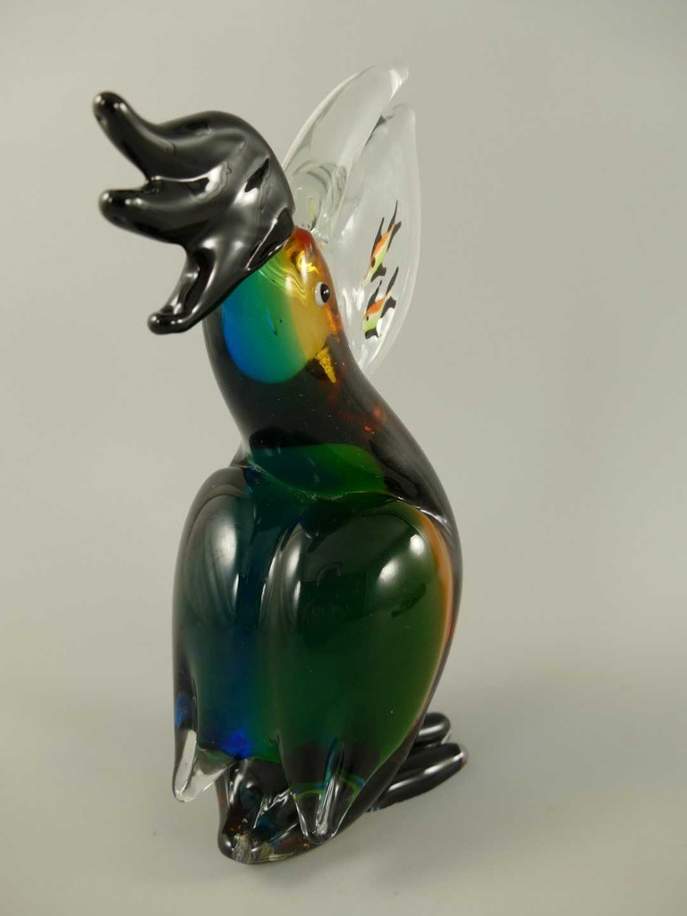 [LA-85999] Skulptur Glas Vogel farbig Bild 3