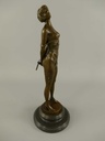 [LA-86013] Bronzeskulptur Bronzefigur Frau #86013 Bild 3