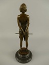 [LA-86013] Bronzeskulptur Bronzefigur Frau #86013 Bild 4