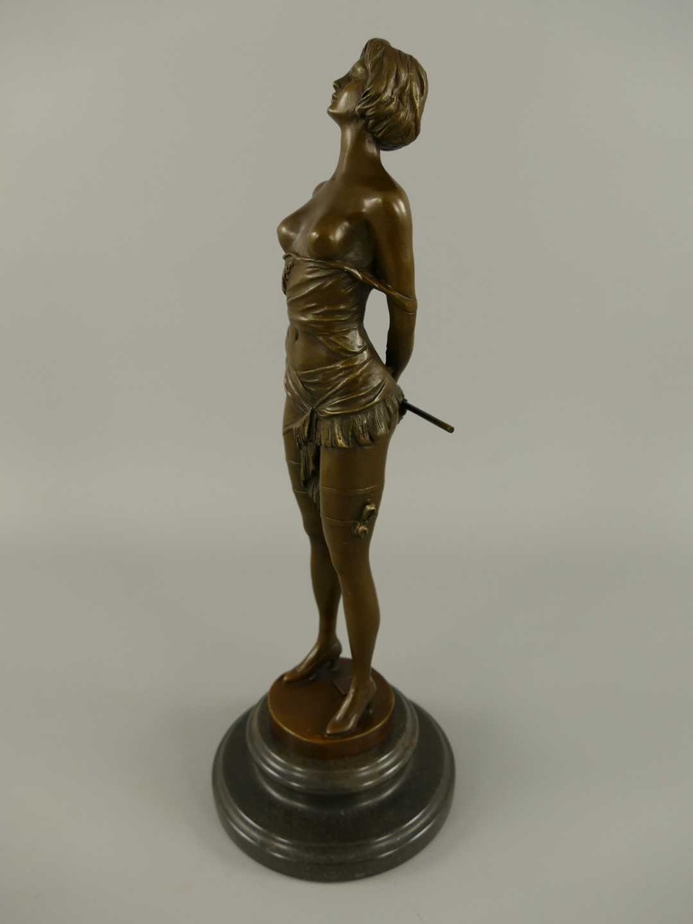[LA-86013] Bronzeskulptur Bronzefigur Frau #86013 Bild 5