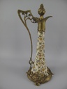 [LA-86068] Porzellan/Messing Jugendstil Flasche H.35x16cm #86068 Bild 2
