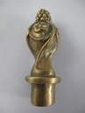 [LA-86068] Porzellan/Messing Jugendstil Flasche H.35x16cm #86068 Bild 3