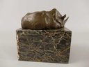 [LA-86140] Bronzeskulptur Bronzefigur Nashorn #86140 Bild 4