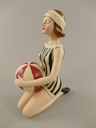 [LA-86162] Figur Skulptur Badepuppe Polystein farbe H.21cm Bild 2
