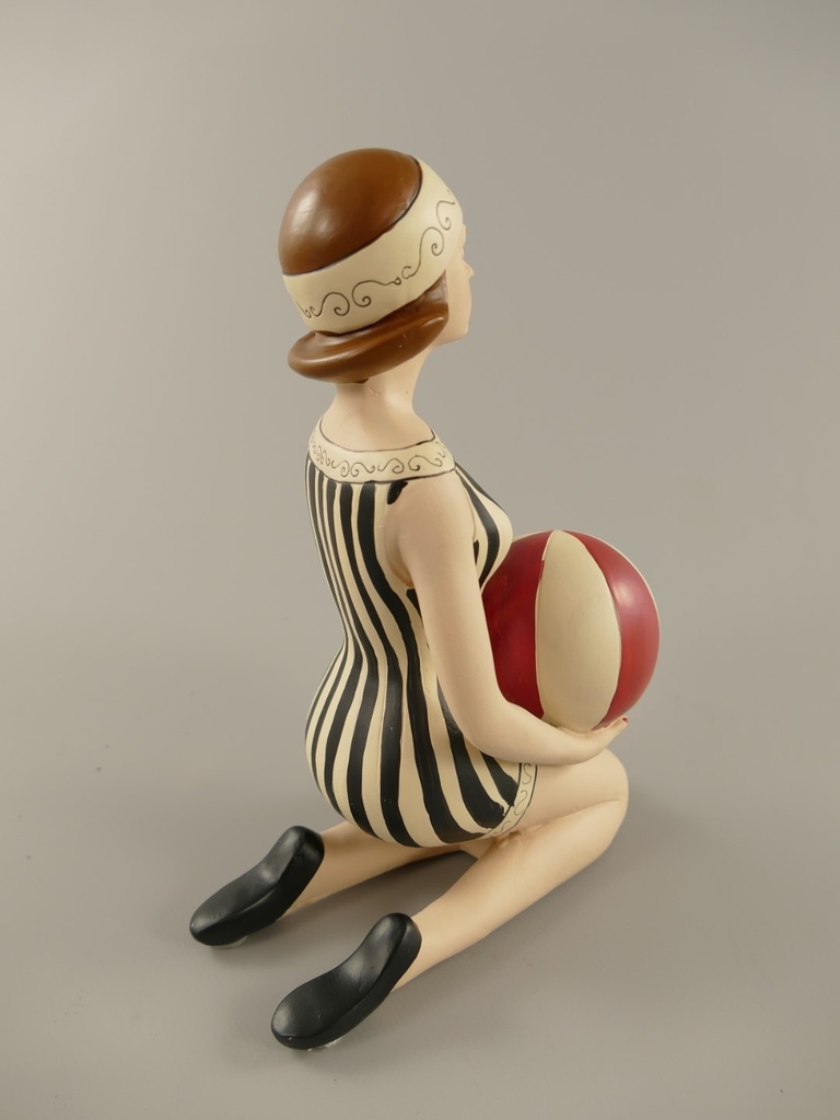 [LA-86162] Figur Skulptur Badepuppe Polystein farbe H.21cm Bild 4