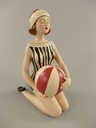 [LA-86162] Figur Skulptur Badepuppe Polystein farbe H.21cm Bild 5