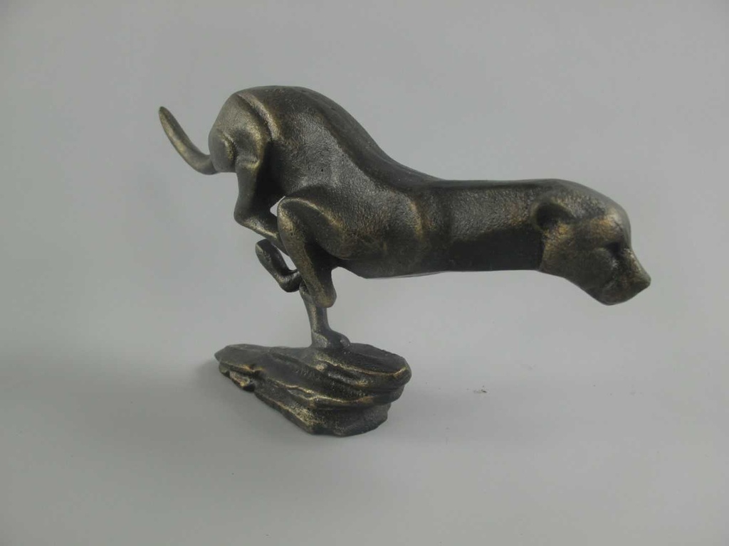 [LA-86183] Bronzeskulptur Bronzefigur Leopard #86183 Bild 4