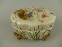 [LA-86192] Porzellan mit Messing Box L.13-H.9cm Bild 2