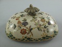 [LA-86247] Porzellan/Messing Dose Gold/grün H.11x13cm Bild 4