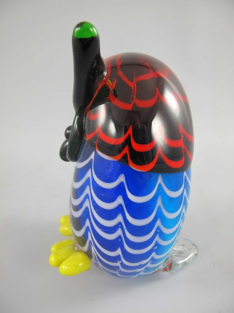[LA-86293] Skulptur Glas Eule Uhu farbig Bild 3