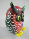 [LA-86293] Skulptur Glas Eule Uhu farbig Bild 4