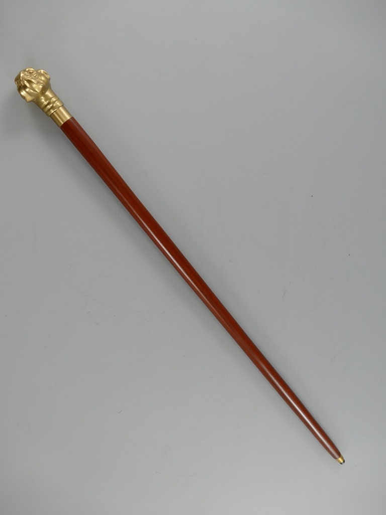 [LA-86308] Spazierstock Hund Messing brüniert L.94cm Bild 5