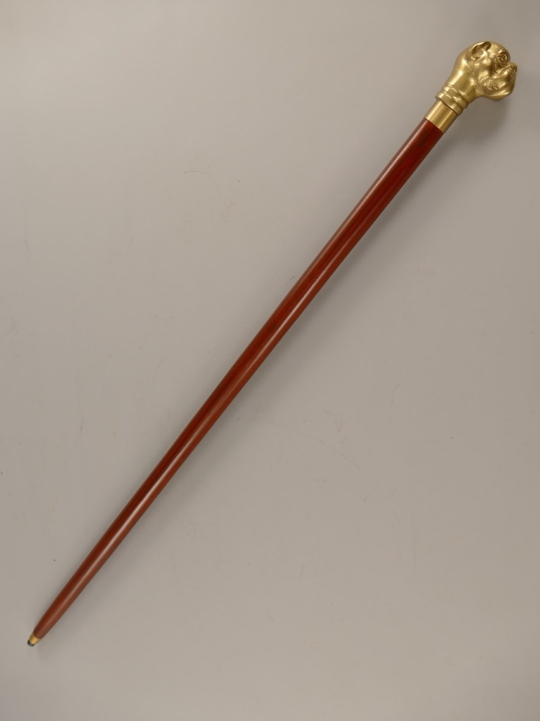 [LA-86308] Spazierstock Hund Messing brüniert L.94cm Bild 6