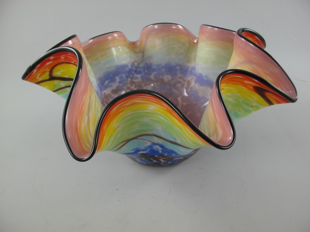 [LA-86318] Glas Vase farbe D.43x22cm Bild 3