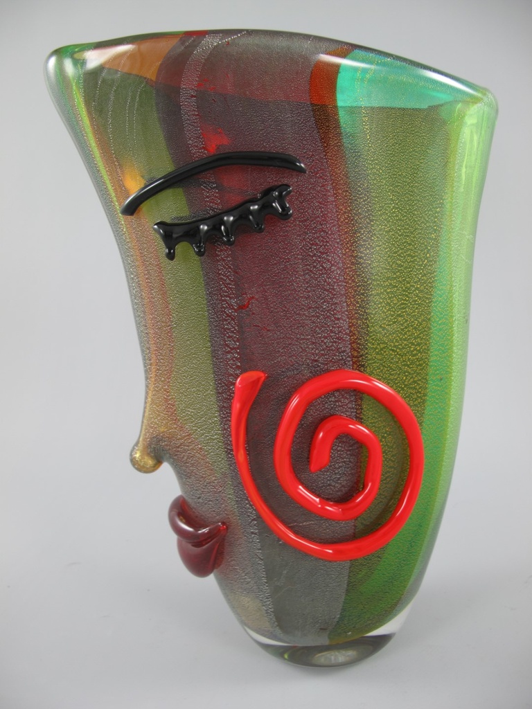 [LA-86357] Glas Vase farbe H.36x26x11cm Bild 2