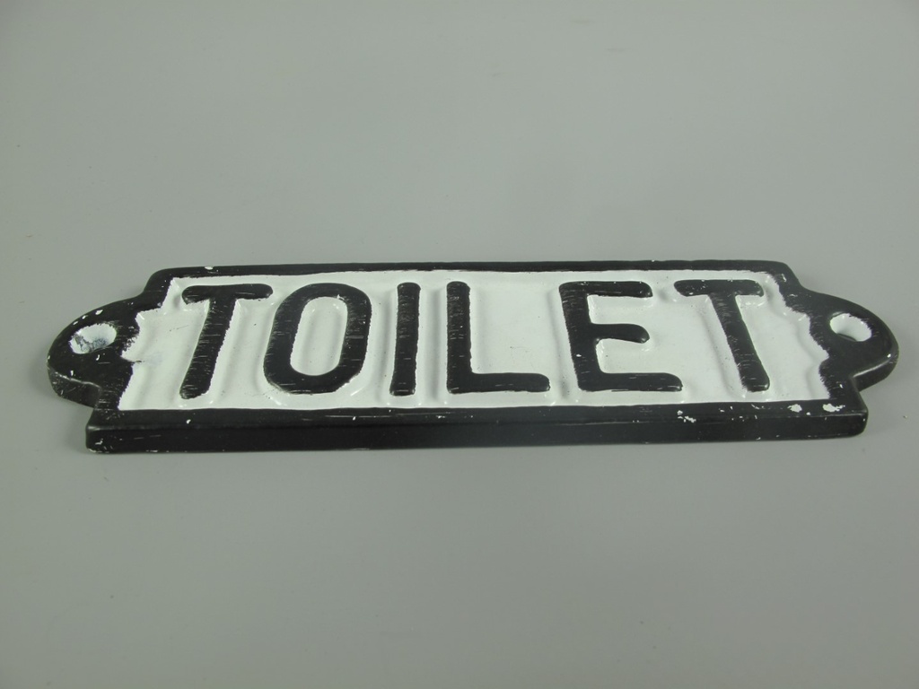 [LA-86365] Schild TOILET rustikal Eisen L.18x5cm Bild 2