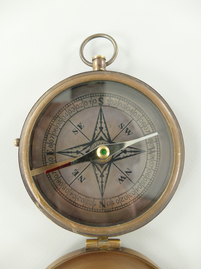 [LA-86419] Kompaß Messing brüniert D.8cm Bild 4