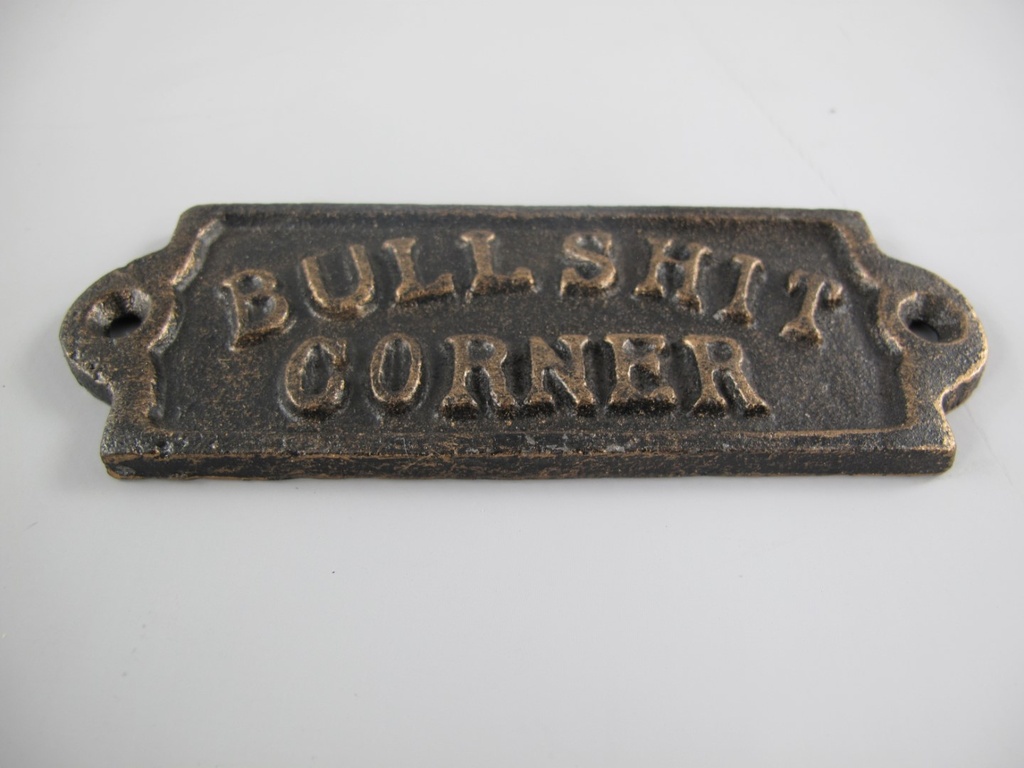 [LA-86424] Schild BULLSHIT rustikal Eisen L.14x5cm Bild 2