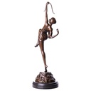 [LA-88067] Skulptur Figur Bronzeskulptur Bronzefigur Diana mit Bogen Bild 2